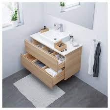 Godmorgon Waschbeckenschrank 2 Schubl Eicheneff Wlas 100x47x58 Cm Ikea Deutschland Ikea Godmorgon Waschbeckenschrank Lavabo Unterschrank