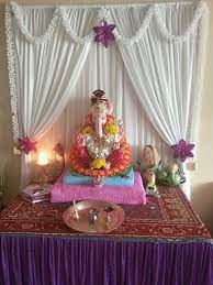 Ganesha Decoration Ganpati Decoration At Home Ganpati Decoration Design Decoration For Ganpati