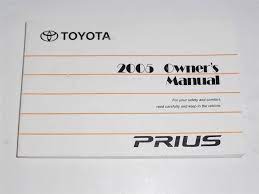 2005 Toyota Prius Owners Manual Book Owners Manuals Toyota Prius Prius