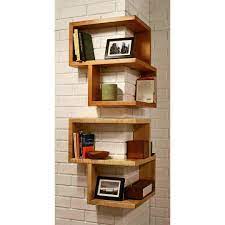 Look At This Unique Way In Maximising Your Space Using This Wrap Around Shelf Pixelplusone Illustration Graphicdesign Home Diy Wood Corner Shelves Decor