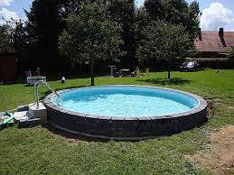 Rundpool Umrandung Stein Schwimmbadtechnik Rundpool Umrandung Stein Pool Pooleinfassung Randsteine Beckenrandsteine Vielen Groes Pool Outdoor Decor Hot Tub