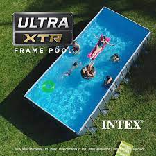 Intex Ultra Xtr Frame Pool Video Best Above Ground Pool Diy Swimming Pool Swimming Pools Backyard
