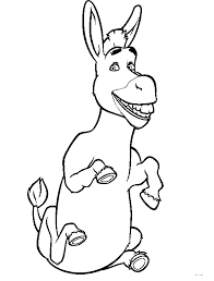 Donkey Smile Coloring Pages For Kids Gou Printable Shrek Coloring Pages For Kids Disney Characters Outline Coloring Pages Coloring Pages For Kids