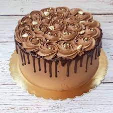 Chocolate Drip Rosette Cake Rossettecake In 2020 Chocolate Buttercream Cake Cake Decorating Frosting Buttercream Cake Designs