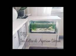 Diy Aquarium Schrank Aus Kallax Regal Youtube Fish Tank Stand Kallax Aquarium Stand