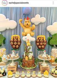 Winnie The Pooh Dessert Table And Decor Winnie The Pooh Cake Winnie The Pooh Themes Winnie The Pooh Birthday