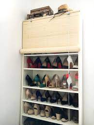 Der Ikea Billy Schuhregal Hack Und Schranktur Alternative Mit Bambusrollo Als Sichtschutz Kinderleicht Anzubringen Ikea H Schuhregal Schuhregal Ikea Ikea