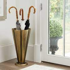 Indoor Brass Umbrella Holder Elegant Home Decor Foyer Decorating Minimalist Home Decor