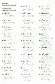 Factoring Trinomials Worksheet Answers Luxury Factoring General Trinomials Factoring Polynomials Factor Trinomials Algebra Worksheets