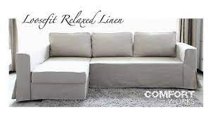Ikea Manstad Sofa Bed Custom Slipcover Comfort Works Loosefit Linen Custom Sofa Slipcovers Ikea Couch Covers Ikea Sofa Covers
