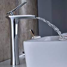 Aimadi Waschtischarmatur Wasserfall Wasserhahn Bad Mischbatterie Badarmatur Waschbeckenarmatur Waschbeck Waschbecken Armaturen Waschtischarmatur Wasserhahn Bad