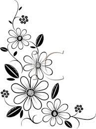 Iclipart Royalty Free Clipart Image Of A Flower Corner Flower Drawing Flower Designs Embroidery Designs Christmas corner border vector png design.