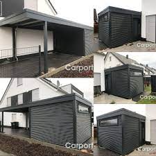 Carport Bauhaus Mit Abstellraum Und Die Verkleidung Mit Aluwelle In 2020 Carport Bauhaus Carports