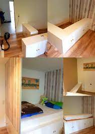 Diy Jugendzimmer Hochbett Mit Ikea Kuchenschranken Als Unterbau Diy Ikea Metod Unterschrank Kuche Bett H Kuchenschrank Ikea Jugendzimmer Ikea Bett