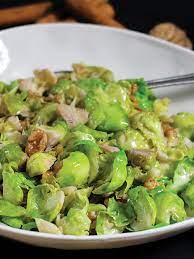 Gebratener Rosenkohl Mit Walnussen Rezept Rosenkohl Gemusegerichte Hauptspeise