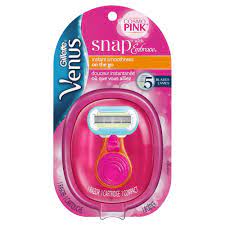 Venus Snap Cosmo Pink Women S On The Go Travel Razor With Extra Smooth 5 Blade Cartridge Gillette Venus Travel Razor Travel Size Products