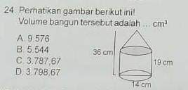 Perhatikan Gambar Berikut Ini Volume Bangun Tersebut Adalah Cm3 Brainly Co Id