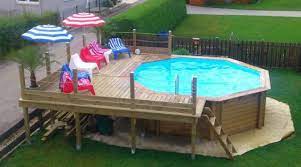 Holzpool Octo Inkl Liegeplatz Holzpool Pool Gartenpools
