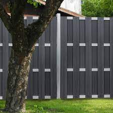 Ein Eleganter Sichtschutzzaun Aus Kunststoff Metall Bohlen Sichtschutz Garten Kunststoff Sichtschutz Garten Sichtschutzzaun