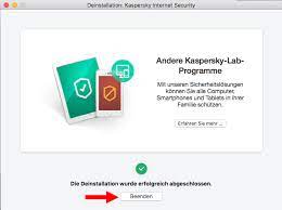 Deinstallieren Von Kaspersky Internet Security 18 Fur Mac