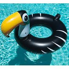 U S Pool Supply Giant 4 Foot Inflatable Black Toucan Pool Ring Tube Float Fun Kids Swim Party Toy Summer Lounge Raft Pool Supplies Kids Swim Party Pool