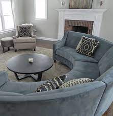 Semi Circle Couch Is Perfect For Girls Night Curved Sofa Living Room Round Couch Sectional Sofas Living Room