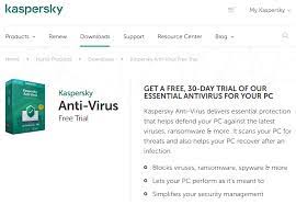 Kaspersky Free Trial Antivirus Try Internet Security Free Trial Software