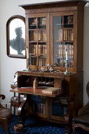 The vintage secretary's thin profile, which has more in common with a bookshelf or etagere than an executive desk, means that one can be. Pin On Design Country French