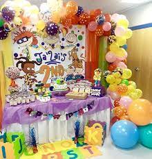 Rugrats Themed 5x6 Table Banner Backdrop Step Repeat 1st Birthday Party Themes Baby Shower Party Themes 2nd Birthday Party Themes
