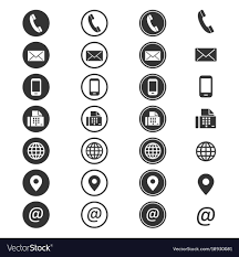 Contact Info Icon Phone Address Book Button Contacts Of The User Cell Phone Number Or An Email Address I Business Card Icons Book Icons Contact Icons Vector