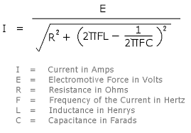 Formula For Current In An Ac Circuit Engineeringstudents Electronic Engineering Electrical Engineering Electrical Wiring Colours
