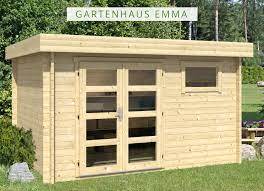 Gartenhaus Modell Emma 40 Das Moderne Holz Gartenhaus Mit Pultdach Die Grosse Doppeltur Mit Fenstern Ist Lichtdurchlassig Gartenhaus Gartenhaus Pultdach Haus