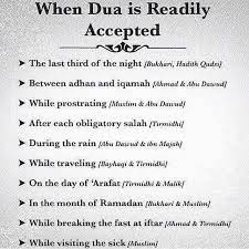When Du Aa Supplication Is Readily Accepted Duaa Islam Muslim Islamic Quotes True Words Duaa Islam