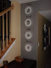 Simple Decor For A Narrow Wall Space Clocks With Baby Photos Time Stopped At The Time Children Are Born Uppercase Liv Uppercase Living Decor Simple Decor