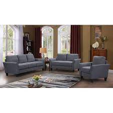 Galvez 3 Piece Living Room Set Furniture Sofa Set 3 Piece Living Room Set Living Room Sets Furniture