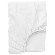 Dvala Fitted Sheet White Full Double Ikea Cama Con Almacenaje Sabanas Ajustables Ikea