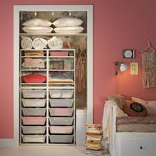 Jonaxel Frame Mesh Baskets Shelving Units 58 1 4x20 1 8x68 1 8 Ikea Shelving Unit Closet Shelving Units Shelving