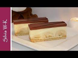 Bananenschnitte Schoko Bananenschnitte Murbeteig Boden Youtube Bananen Schnitten Bananenschnitte Kuchen Und Torten Rezepte