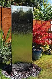 Wasserwand Aus Edelstahl Wasserspiele Gartenbrunnen Garten Dekoration Ebay Zimmerbrunnen Wasserwand Garten Gartenbrunnen