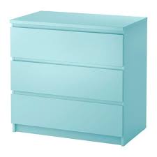 Malm Kommode Mit 3 Schubladen Hellturkis Malm Light Turquoise And Ikea Malm