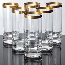 6 Ingrid Glas Becher Goldrand Glaser Ingridglas Ig 14 Cm Vintage Saftglaser Glas Becher Vintage