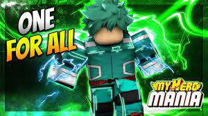 5,861 likes · 1 talking about this. One For All Legendary Quirk My Hero Mania Roblox Youtube