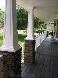 Decorative Column Wraps Exterior Home Design Pictures Stone Porches Brick Columns House With Porch