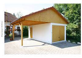 Einzelgarage Fertiggaragen Garage Carport Holz