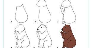 Learn To Draw A Groundhog This Doesn T Look That Easy But Same Website Has Groundhogs To Trace Animal Drawings Valentine Art Activities Drawings