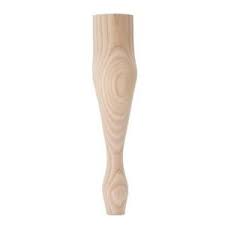 Waddell 12 In Ash Queen Anne Table Leg 2712 The Home Depot Table Legs Queen Anne Dining Table In Kitchen