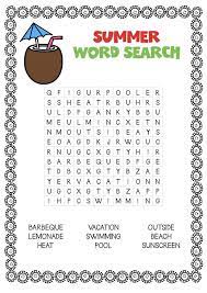 Summer Word Search Puzzles Best Coloring Pages For Kids Summer Words Word Puzzles For Kids Kids Word Search