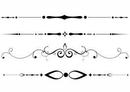 Free Downloadable Dividers Text Dividers Banner Drawing Stencil Text