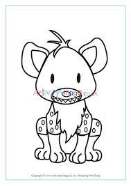 You are viewing some hyena pages sketch templates click on a template to sketch over it and color it in and share with your family and friends. Hyena Colouring Page