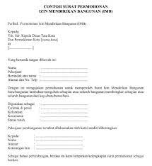 Contoh Surat Permohonan Izin Mendirikan Bangunan Imb Format Word Bangunan Surat Ide Ruang Kelas